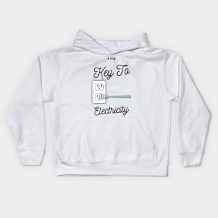 The key to electricity Kids Hoodie